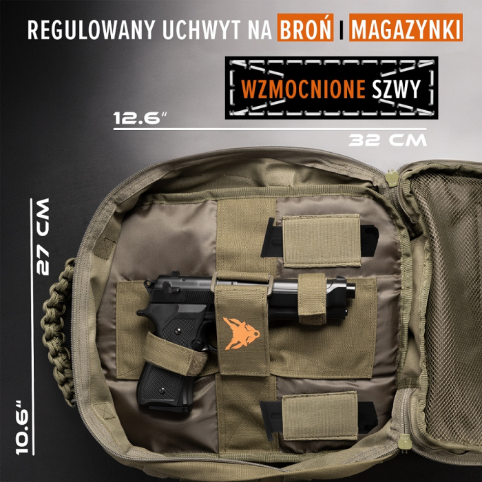 Torba AceTechnik Schakal na broń i słuchawki - oliwkowa